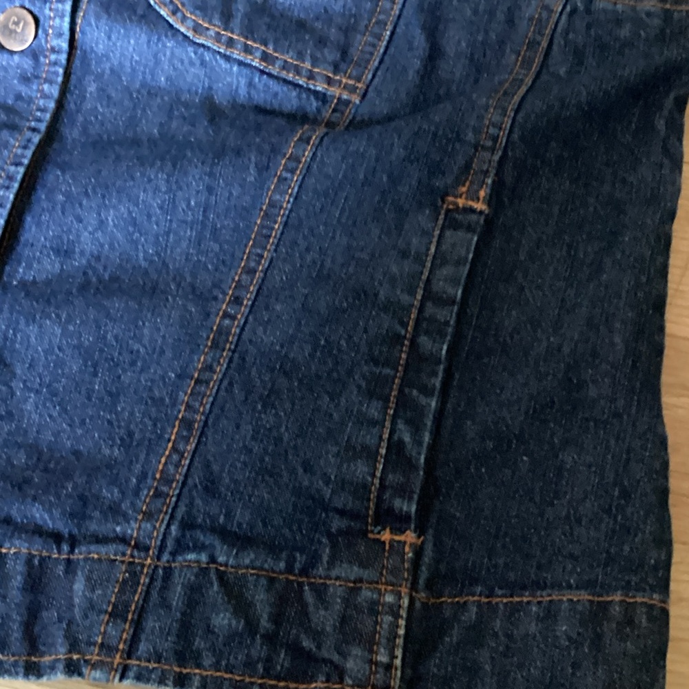 Denim Vest with Button Closure - Picture 8 of 11